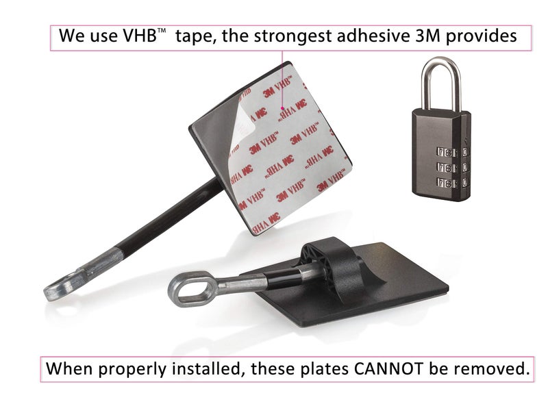 Guardianite Refrigerator Lock (Black with Black Combination Padlock) - Image 3